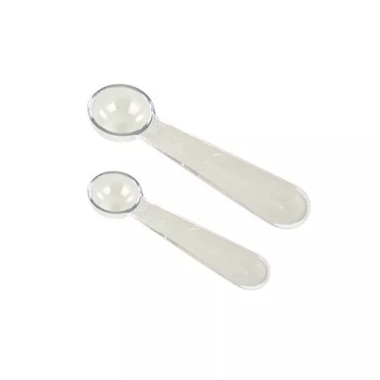 Bag of 2 measuring spoons (1 small + 1 large)