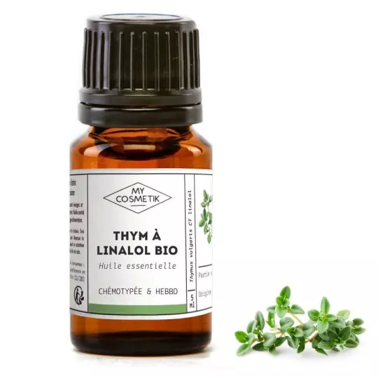 Organic essential oil of thyme linalool